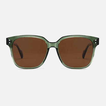 Hipster Unisex Square Frame Polarized Sunglasses