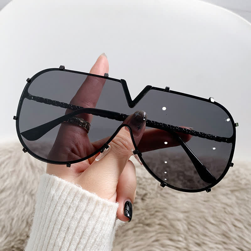 'V' Design Hipster Aviator Sunglasses