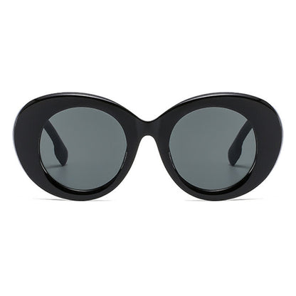 Round Thick Frame Hipster Oversized Sunglasses
