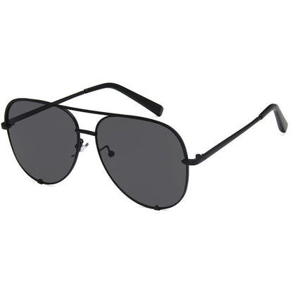 Vintage Double Bridges Aviator Frame Sunglasses For Driving