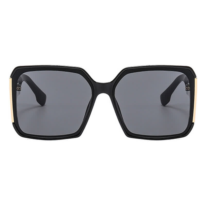 Square Frame Oversized Rimless Sunglasses