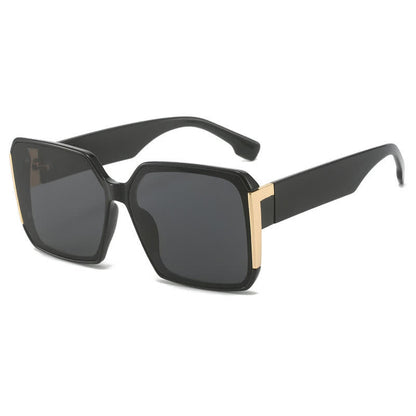 Square Frame Oversized Rimless Sunglasses