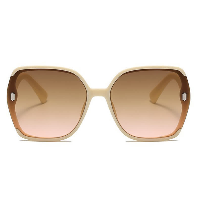 Fashion Square Hollow-out Oversized Sunglasses