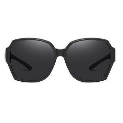 Square Frame Polarized Driving Sunglasses Fit Over Glasses for Nearsighted People