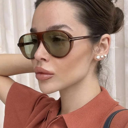 Small Frames 'T' Design Aviator Sunglasses