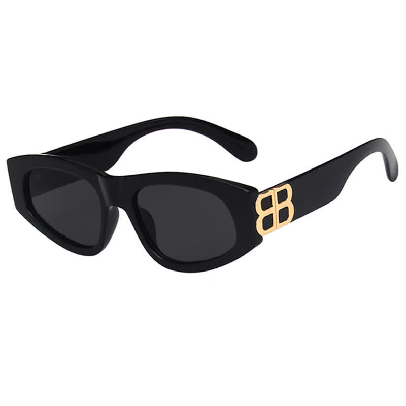 Classic Unisex 'B' Design Cat-Eye Sunglasses