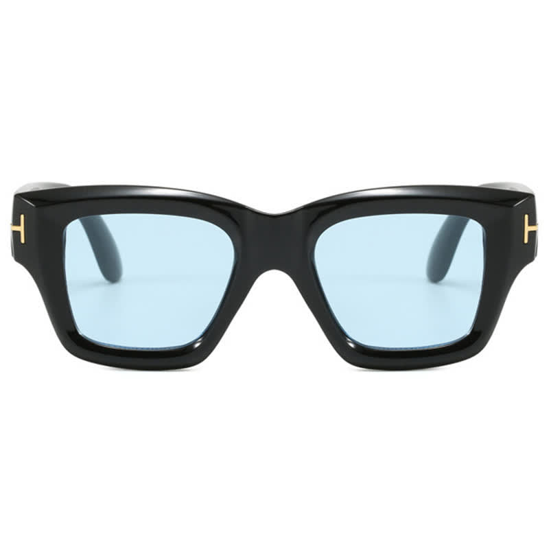 Classic Unisex Square Frame 'T' Design Sunglasses