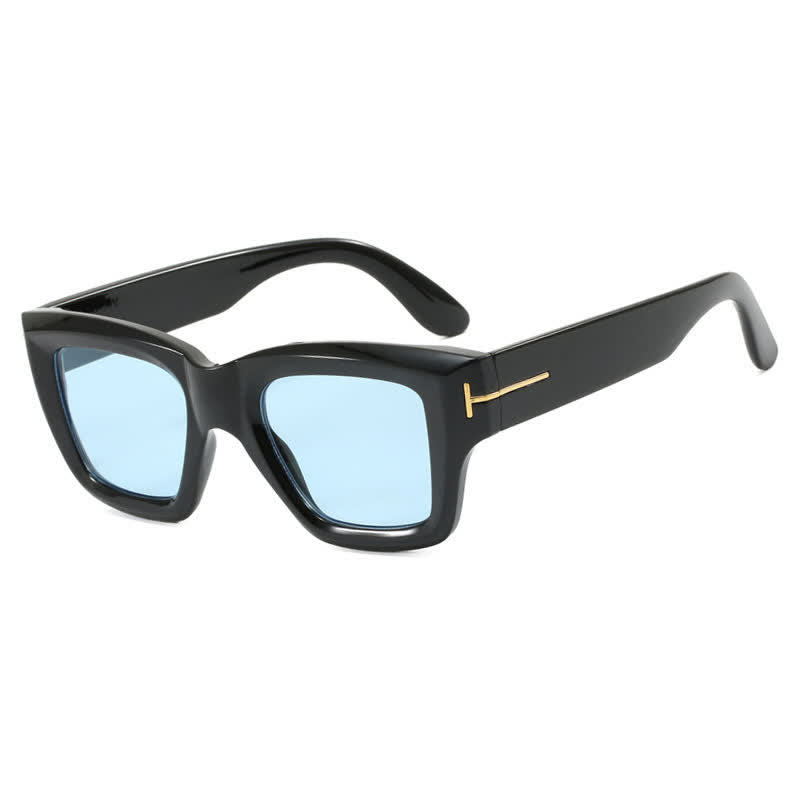 Classic Unisex Square Frame 'T' Design Sunglasses