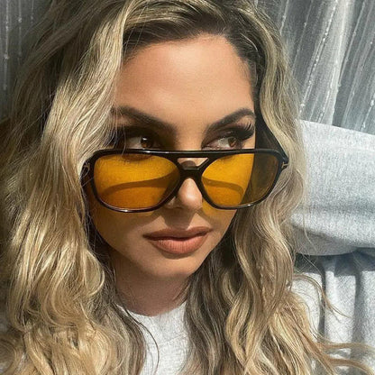 Double Bridges Retro-Vintage Aviator Sunglasses