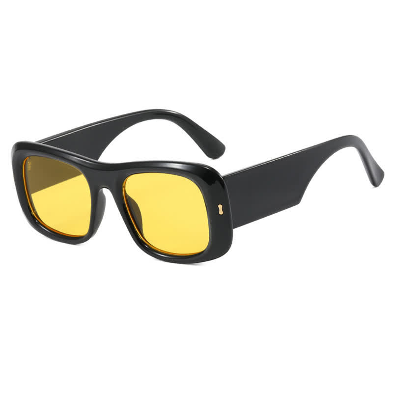 Arrow Decor Square Frame Thick Sunglasses