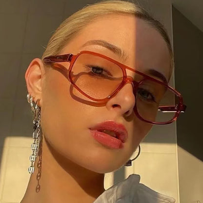 Double Bridges Vintage Aviator Sunglasses