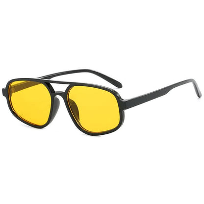 Double Bridges Vintage Aviator Sunglasses