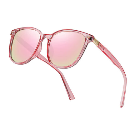 Trendy Sports Polarized Oversized Sunglasses with Mirrored Lens