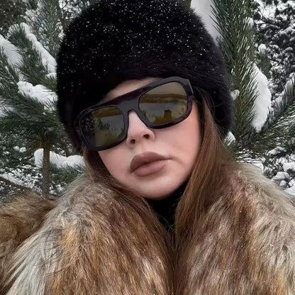 Square Large Frame Trendy Sunglasses