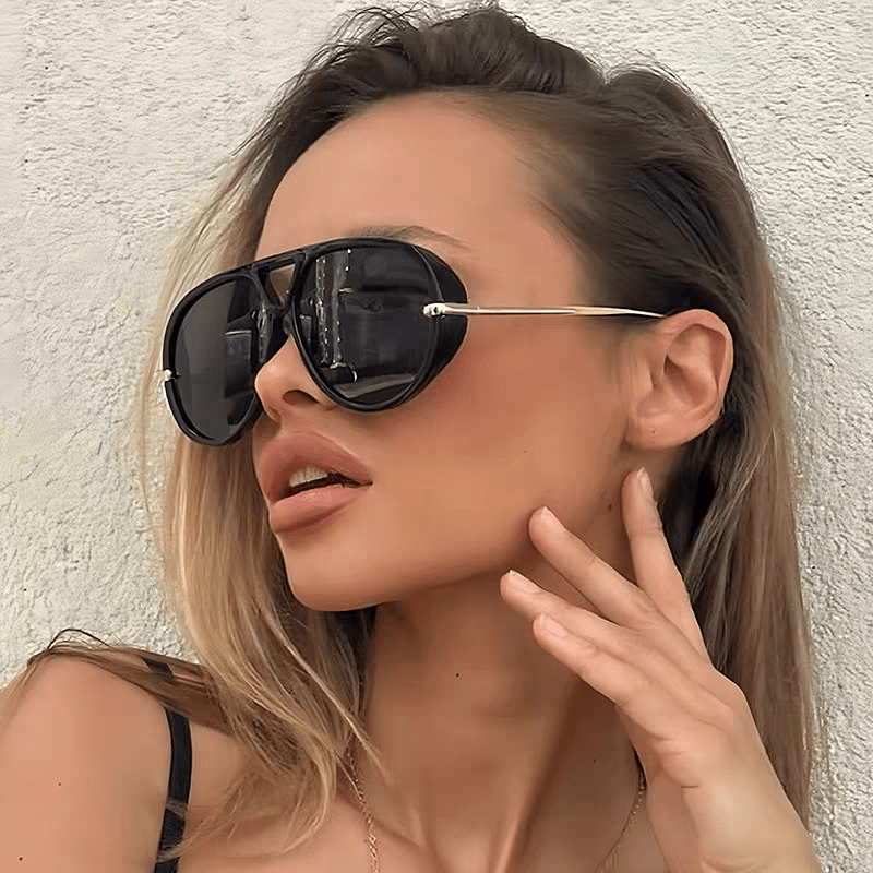 Fashion Double Bridges Aviator Sunglasses