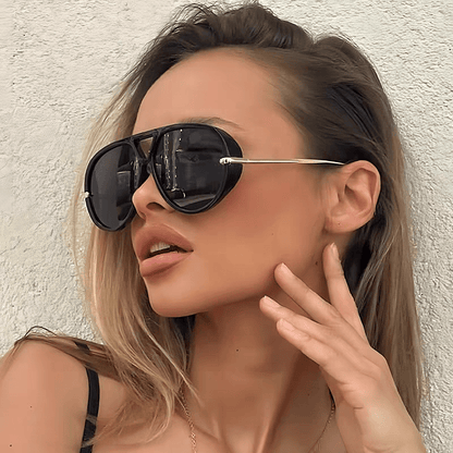 Fashion Double Bridges Aviator Sunglasses