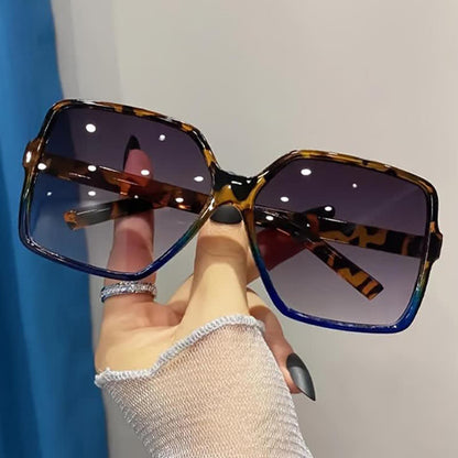 Square Frame Vintage Oversized Sunglasses