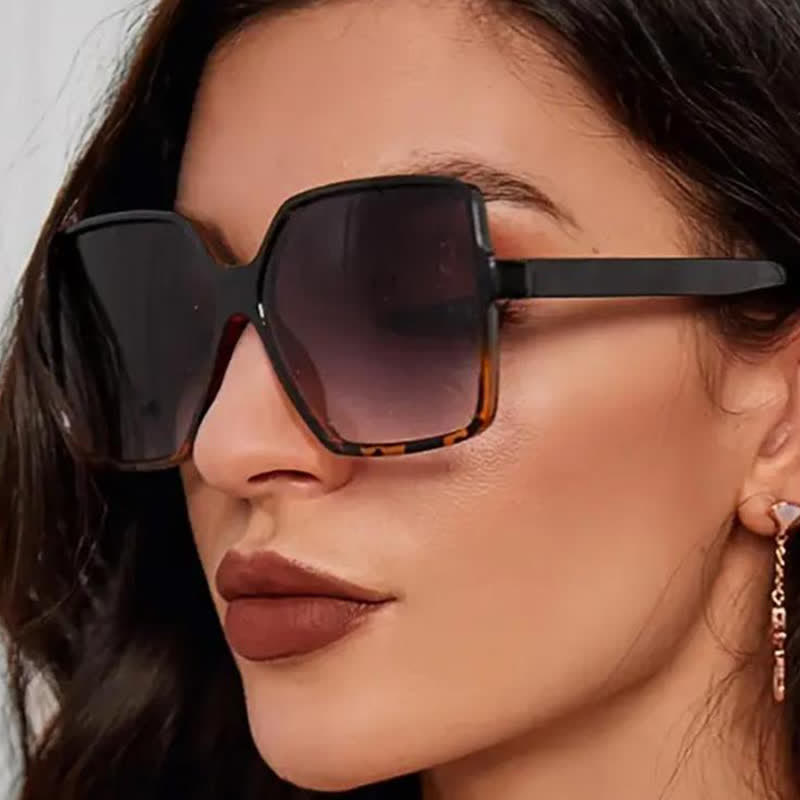 Square Frame Vintage Oversized Sunglasses