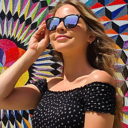 Trendy Sports Polarized Oversized Sunglasses with Mirrored Lens