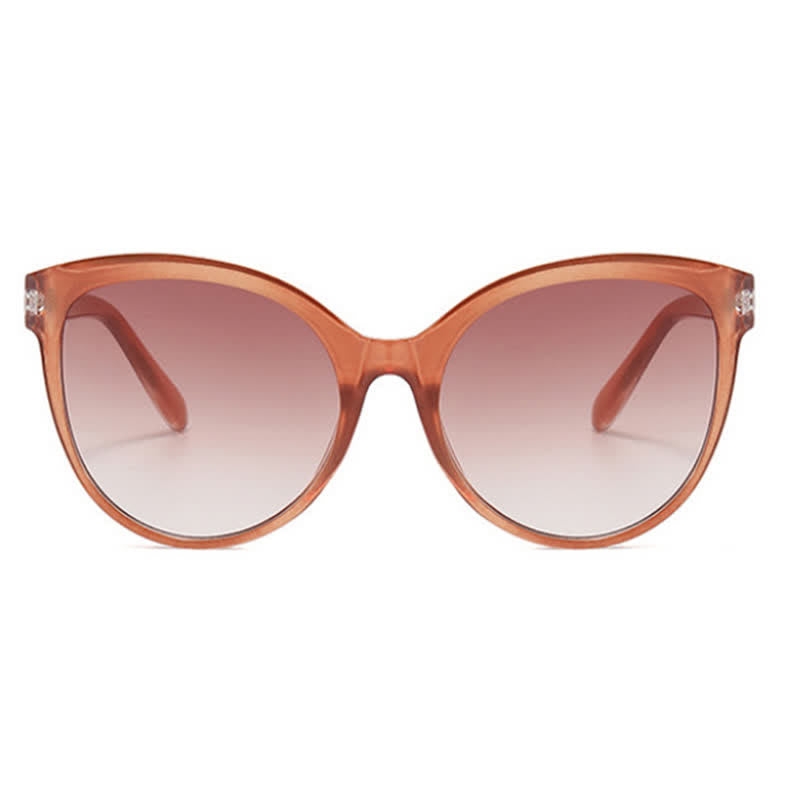 Cat-Eye Oversized Frame Hipster Sunglasses