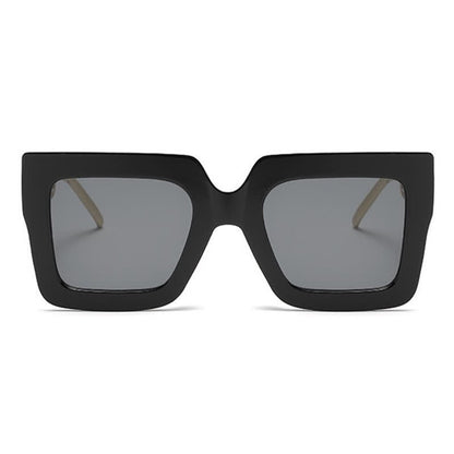 Square Oversized Frame Chain Temples Hipster Sunglasses