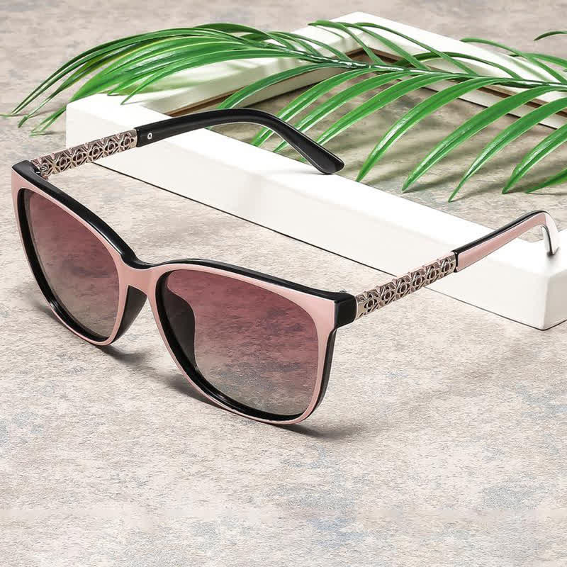 Cat-Eye Frame Hipster Polarized Sunglasses