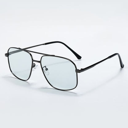 Double Bridges Polarized Photochromic Aviator Sunglasses for Driving