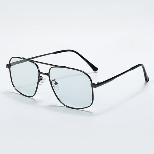 Double Bridges Polarized Photochromic Aviator Sunglasses for Driving