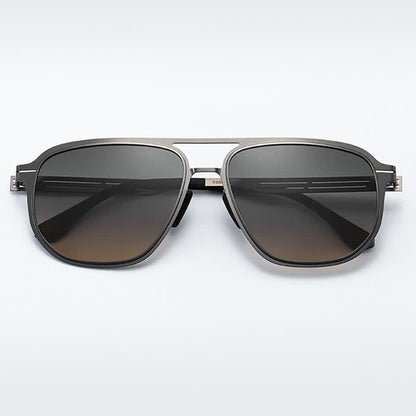 Double Bridges Polarized Lightweight Aviator Sunglasses for Driving