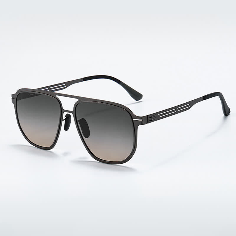 Double Bridges Polarized Lightweight Aviator Sunglasses for Driving