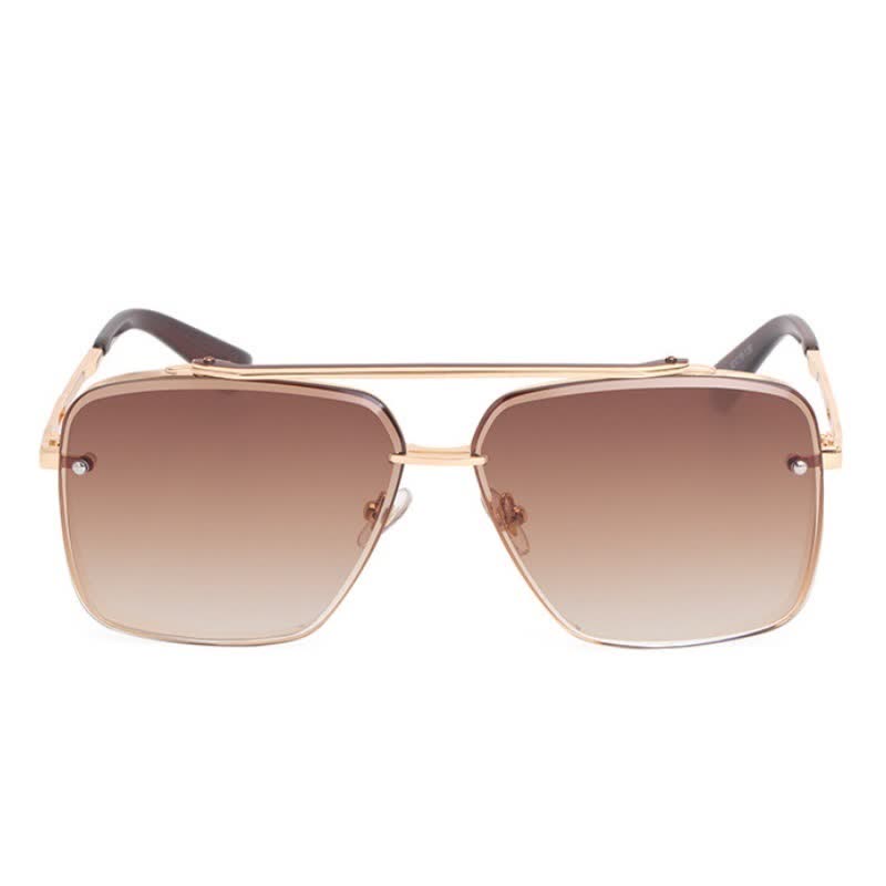 Double Bridges Unisex Aviator Sunglasses