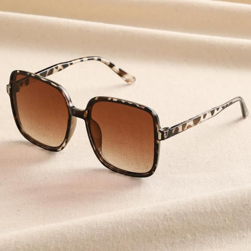 Oversized Square Frame Simple Trendy Sunglasses