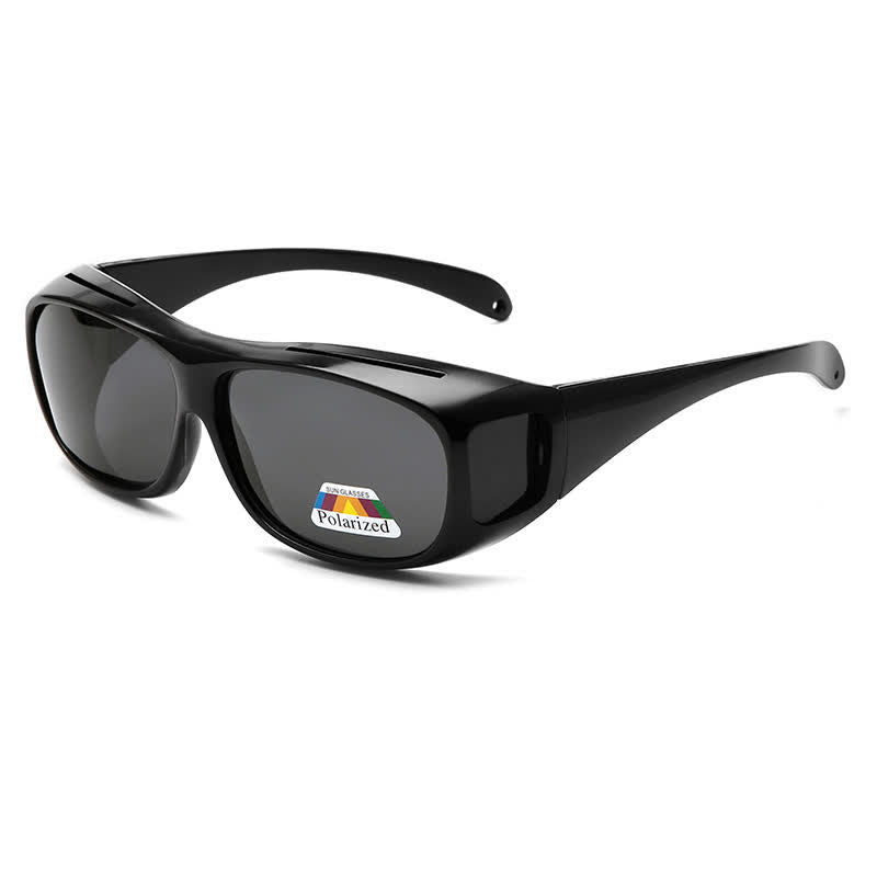 Fit Over Glasses Wrap Around Polarized Sunglasses for Sports&Driving