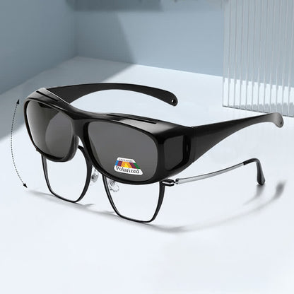 Fit Over Glasses Wrap Around Polarized Sunglasses for Sports&Driving