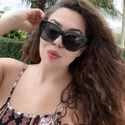 Polarized Round Frame Driving Sunglasses Fit Over Glasses for Women Men