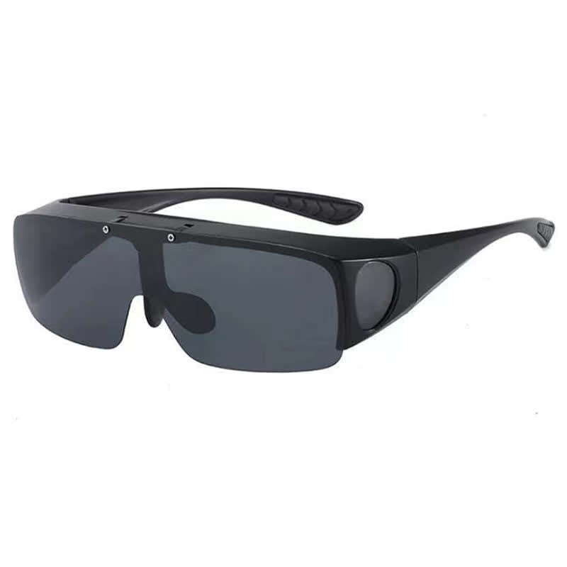 Fit Over Glasses Clip-On Lenses Polarized Sunglasses for Driving&Cycling