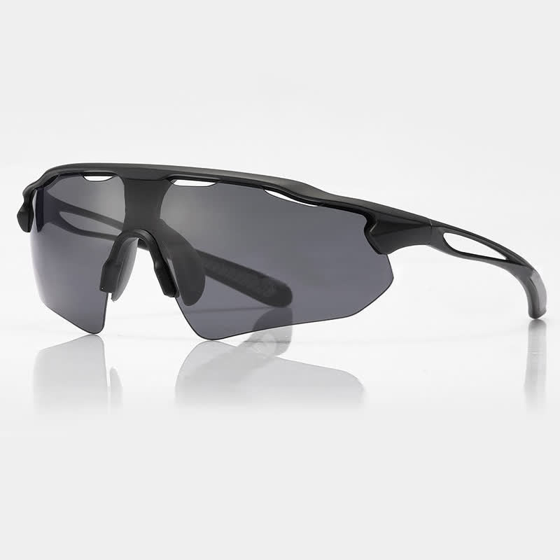 Unisex Windproof Hollow Out Sporty Sunglasses for Cycling Driving Running