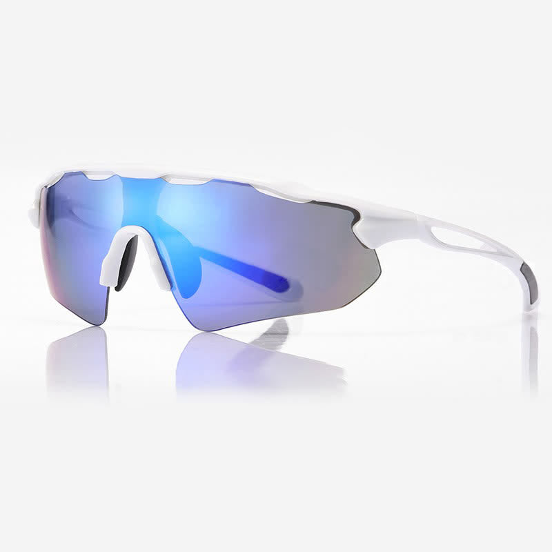 Unisex Windproof Hollow Out Sporty Sunglasses for Cycling Driving Running