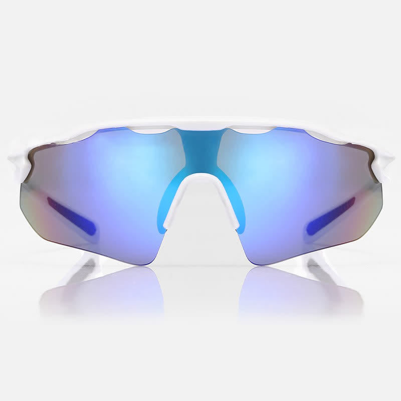 Unisex Windproof Hollow Out Sporty Sunglasses for Cycling Driving Running