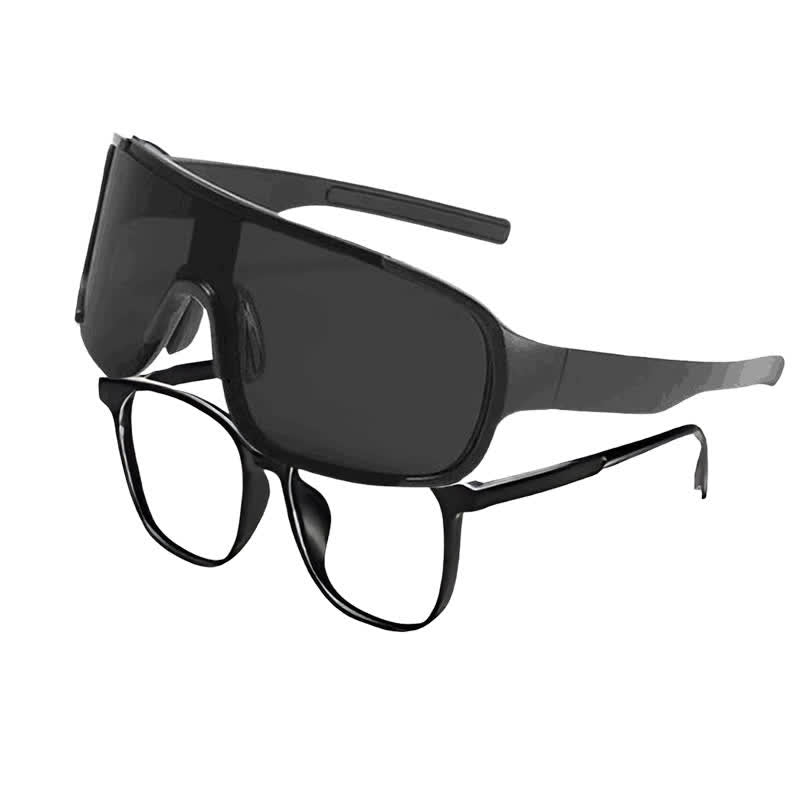 Fit Over Glasses One-piece Sunglasses for Sports&Climbing