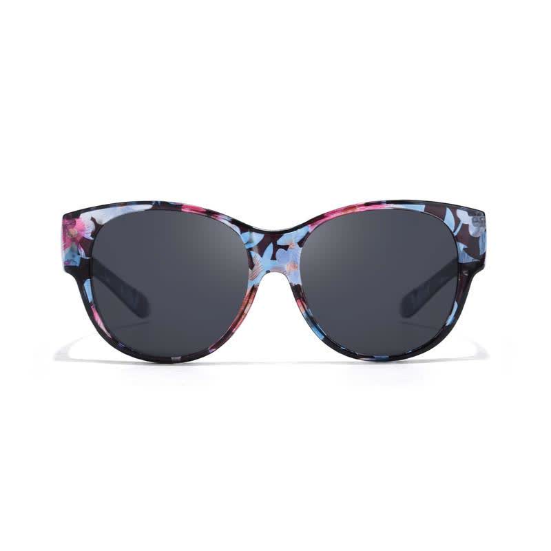 Fit Over Glasses Floral Frame Polarized Sunglasses for Driving
