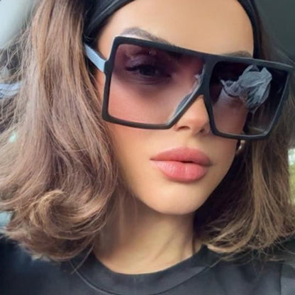 Square Oversized Frame Fashion Sunglasses