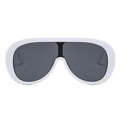 Unisex Oversized One-piece Frame Aviator Sunglasses