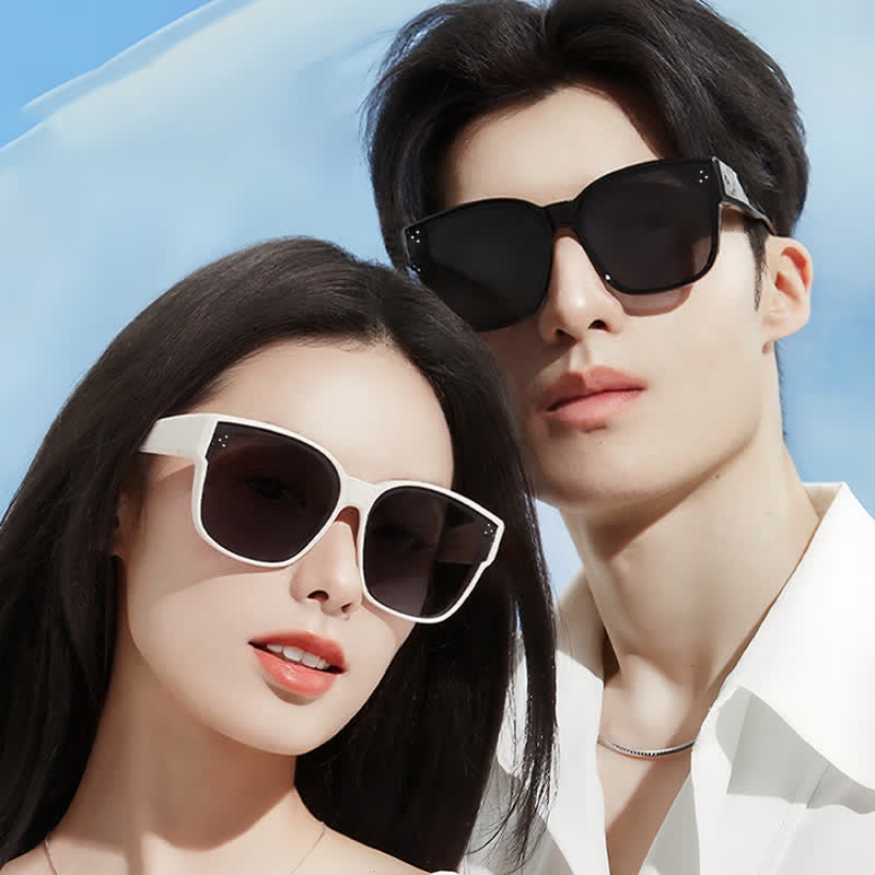 Fit Over Glasses Square Frame Classic Polarized Sunglasses for Women Men