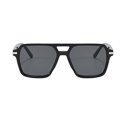 Square Frame Double Bridges Classic Sunglasses