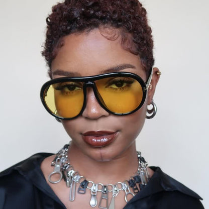 'T' Design Hipster Aviator Sunglasses