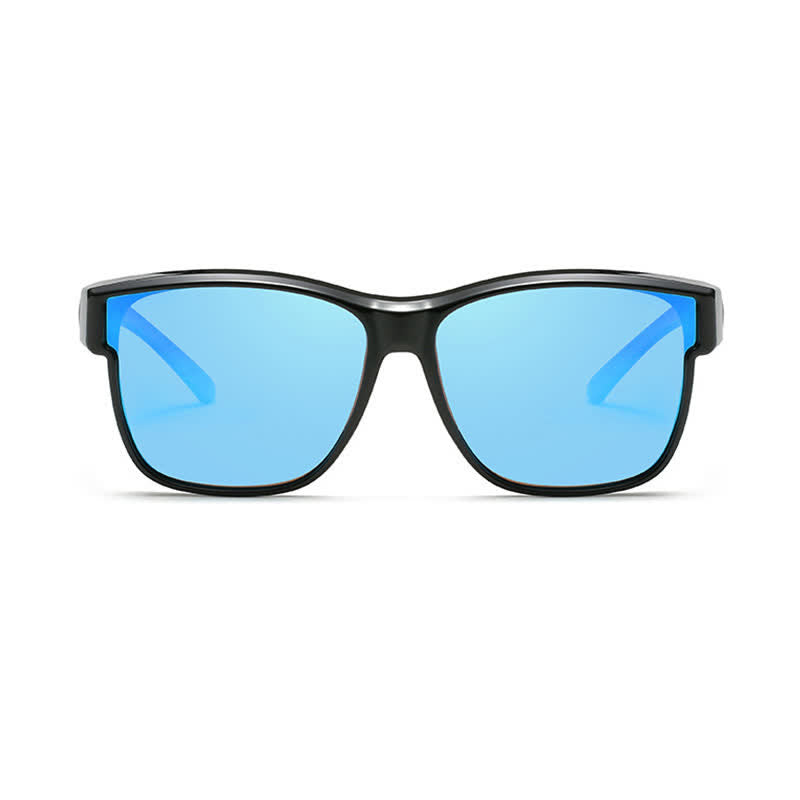 Fit Over Glasses Square Frame Polarized Sunglasses