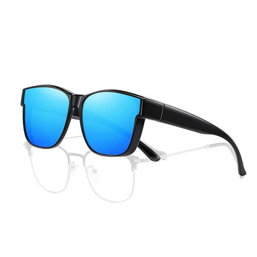Fit Over Glasses Square Frame Polarized Sunglasses