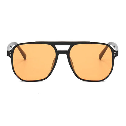 Vintage Double Bridges Tinted Aviator Sunglasses