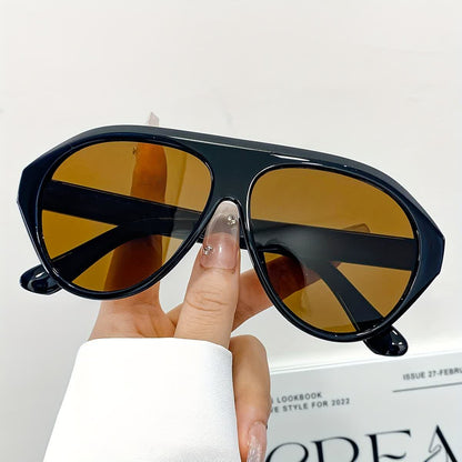 Hipster Oversized Frame Aviator Sunglasses